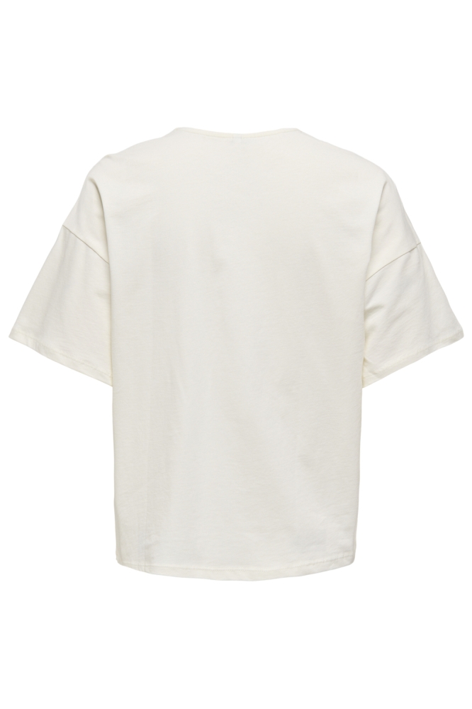 ONLNICCA S/S BOW TOP BOX JRS 15358929 CLOUD DANCER/BIG BLACK
